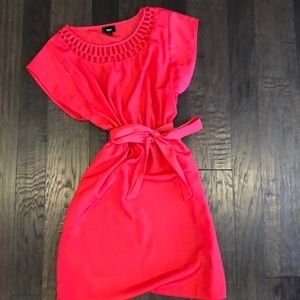Mossimo tie waist red dress
